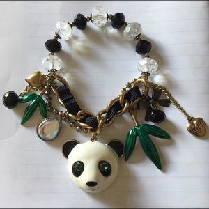 Betsey Johnson Panda Charm Bracelet
